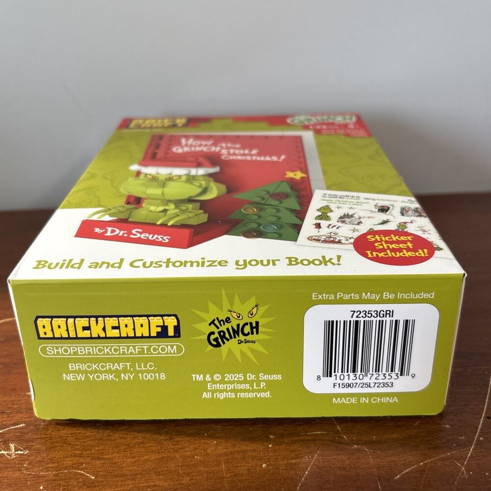 Brick Craft Building Block Set How the Grinch Stole Christmas Story Book New - Picture 6 of 6